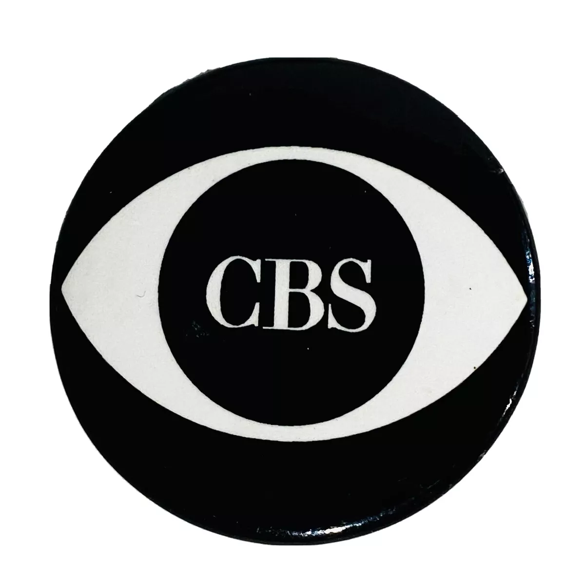 Official CBS Black and White Eye Logo Pin Pinback Button Television eBay