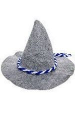 10 x Seppelhut Blau/Weiß Kordel Bier, Filzhut Bayern, Oktoberfest, Karneval