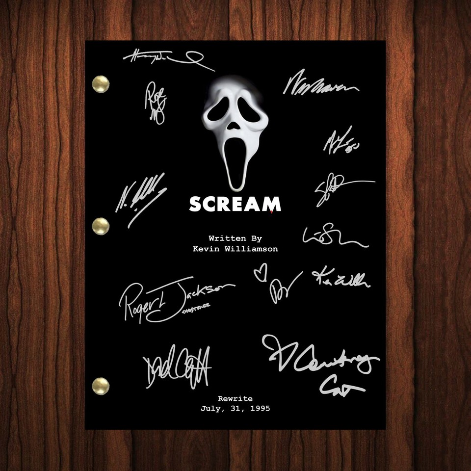 Scream Signed Autographed Script Full Screenplay Full Script Reprint ...