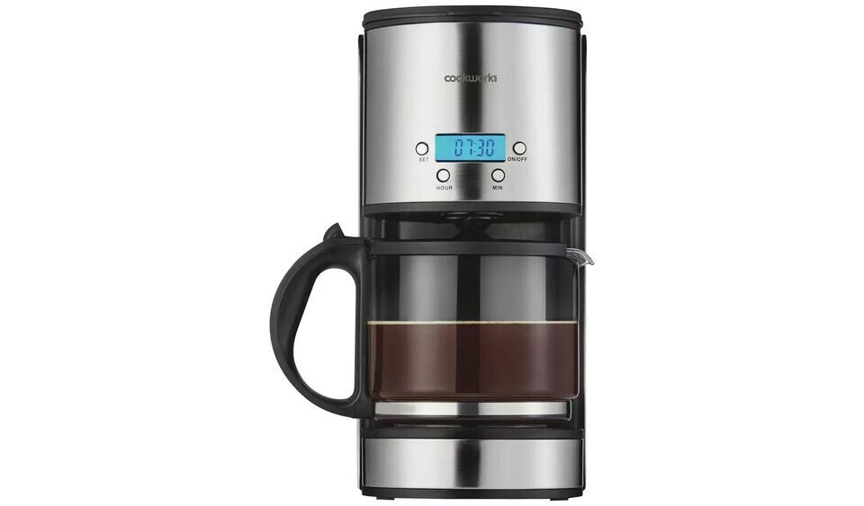 Sainsburys Home 1,5 l Edelstahlfilter Kaffeemaschine