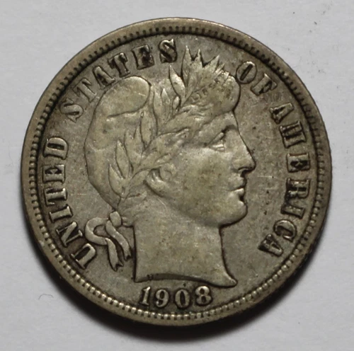 1908 Barber Dime RT105
