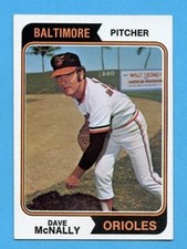 1974 TOPPS # 235 DAVE MCNALLY BALTIMORE ORIOLES EXMT FREE SHIPPING
