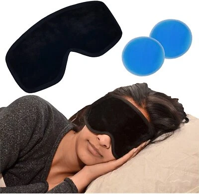 MEDIPAQ® Gel Eye Mask Cooling Cold Pads Reusable Migraine Relief Soothing Headache Puffy