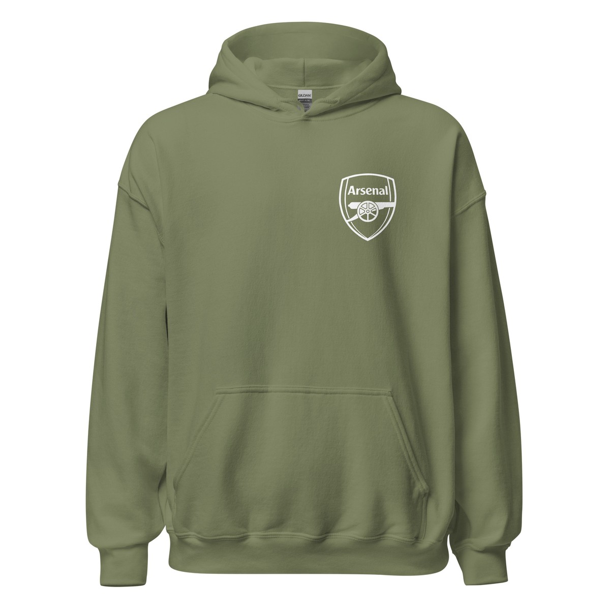 ARSENAL GUNNERS Football Hoodie Pocket/Back Logo Heavy Blend