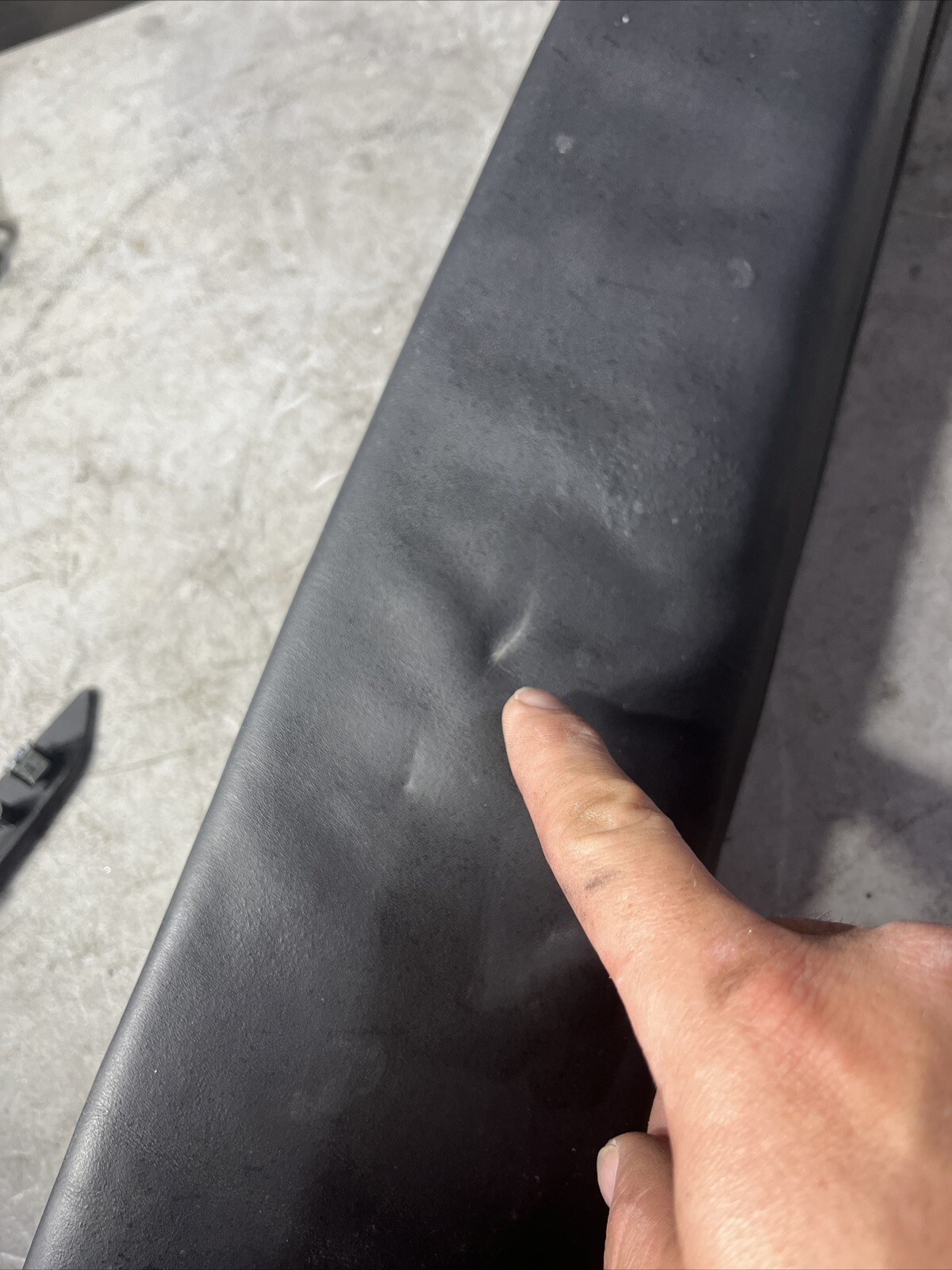 14-17 Maserati Ghibli M157 Rear Right Side Seat Bolster Cushion Pad Cover Black