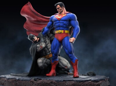 JLA Superman Va  Batman dc  statue DIGITAL  STL file 3d READY TO PRINT MARVEL