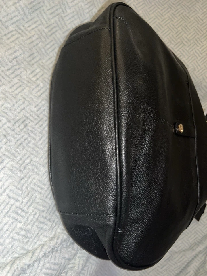 Bolso Hobo Caravana Cuero Tejido LODIS Negro Nuevo con Etiquetas-Defectos Foto 3 de 4