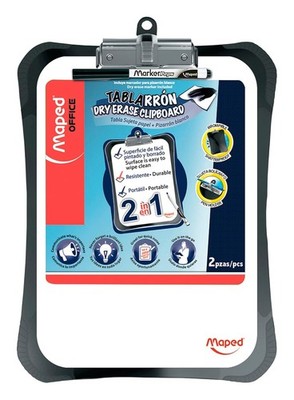 Maped Dry Erase Clipboard Black 