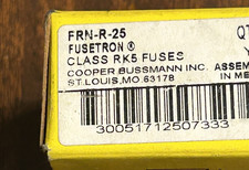 BUSSMANN FUSETRON FRN-R-25 DUAL ELEMENT TIME DELAY FUSE Qty 8 NEW