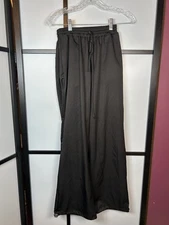 Tiger Friday Dancewear Wide Leg Athletic Pants Cinch Leg Black Adult XS