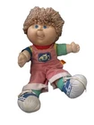 VTG Cabbage Patch Kid Doll Blue Eyes Blonde Hair Tongue Out CPK Clothes