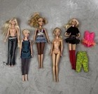Vtg Barbie My Scene Hannah Montana Top Model Dolls Lot Of 5 Belly Chain 90s Y2K