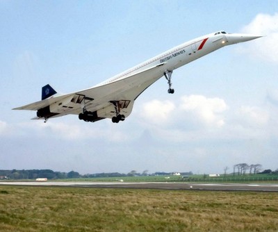British Airways Concorde Take Off at London Heathrow Airport - 16 x 12 A3 Print