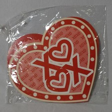 Valentine's Day Paper Heart Banner Decorations XOXO KISSES Wall Hanging Reusable