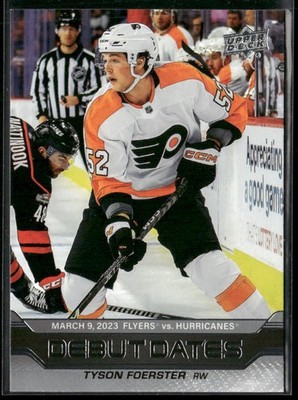 2023-24 Upper Deck #DD-7 Tyson Foerster Debut Dates
