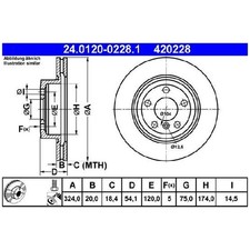 2x Bremsscheibe 26216919 hinten für BMW Z4 E89