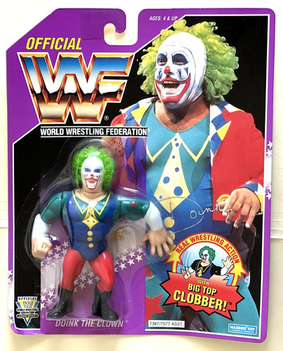 WWF Hasbro Doink The Clown Wrestling Figure Series...