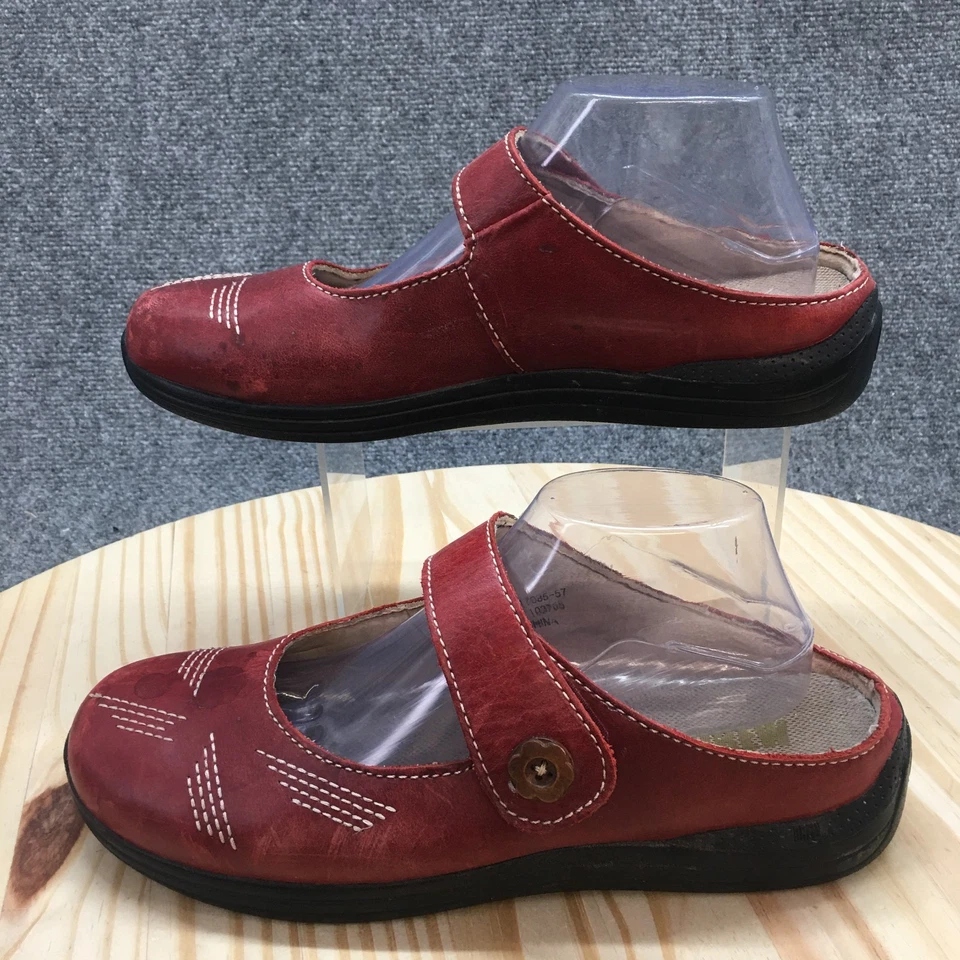 Zapatos Drew para mujer 10 M Mary Jane rojos informales cómodos punta cerrada bajos planos Foto 4 de 4