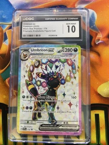 2025 POKEMON TCG UMBREON EX BLACK STAR PROMO 176 HOLO CGC 10