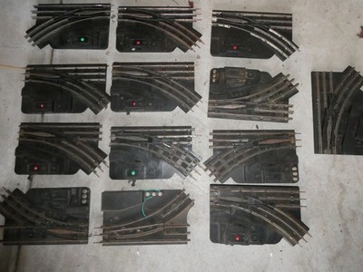 Lot of 13 Vintage O Marx Track Switches for Parts or TLC