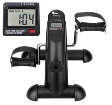 Mini Exercise Bike Pedal Exerciser Trainer with LCD Fitness Home Gym Portable