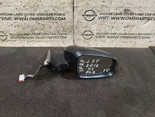 JAGUAR XF X260 O/S DRIVER SIDE RIGHT WING MIRROR BLACK PAB (SPARES OR REPAIRS)