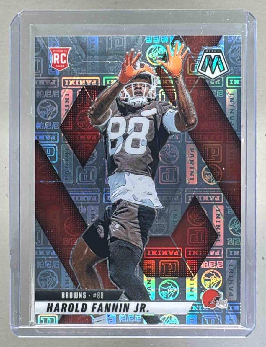 Harold Fannin Jr 2025 Panini Mosaic #384 Silver Knight Prizm Rookies RC /149