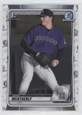 2020 Bowman Draft Chrome Sam Weatherly #BD-109 0c6