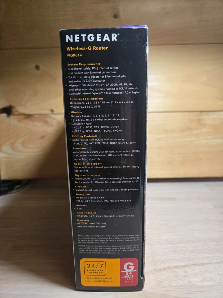 Netgear wireless G router WGR614 internet home computer network laptop White NEW - Image 4 of 4