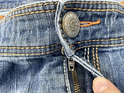 Seven7 Denim Jeans Womens 18 Blue Boot Cut Embroidered Pockets