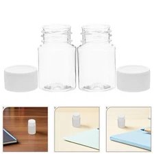 20 Pcs Plastic Vials with Caps Clear Bottles Mini Travel Pill Case