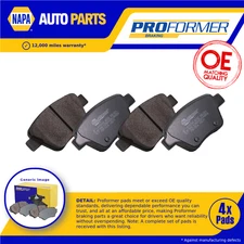 Brake Pads Set fits SKODA OCTAVIA Mk2 1.9D Rear 04 to 10 Proformer Quality