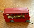 Matchbox Lesney Red Double Decker London #5 Gray Wheels Vintage No Box