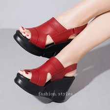 Women's Summer Wedges Sandals Platform High Heels Pumps Party Shoes Footwear