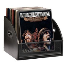 Vinyl Record Storage Holder, Wooden Record Crate for LP Albums, Magazine Rack...