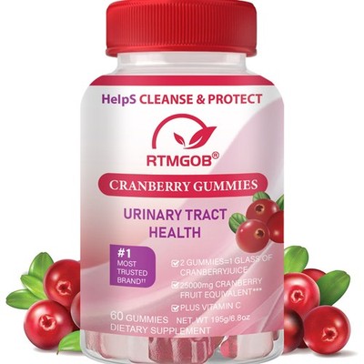 Cranberry Extract Pills 25000mg + Vitamin C Extra Strength Urinary Tract Support