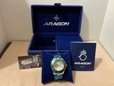 ARAGON Dive Master Mother of Pearl Open Heart Automatic 45mm USED