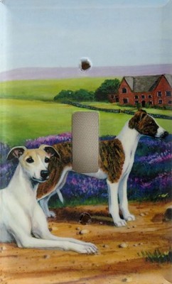 Whippet Single Toggle light switch plate, handmade in USA