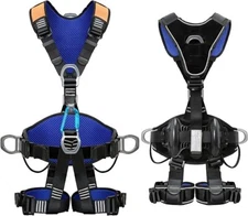 Fall Protection Full Body Safety Harness 5Pt Roofing Harnesses Aluminum O-Rings 