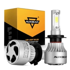 AUXBEAM LED Bulb H7 Headlight High Low Beam Conversion Kit Bright Plug&Play