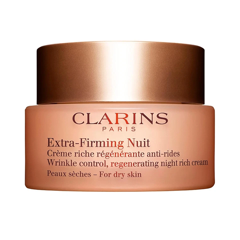 Crema de Noche Extra Reafirmante Clarins - Para Piel Seca - 1.6 OZ - Nueva En Caja Sellada Foto 2 de 4