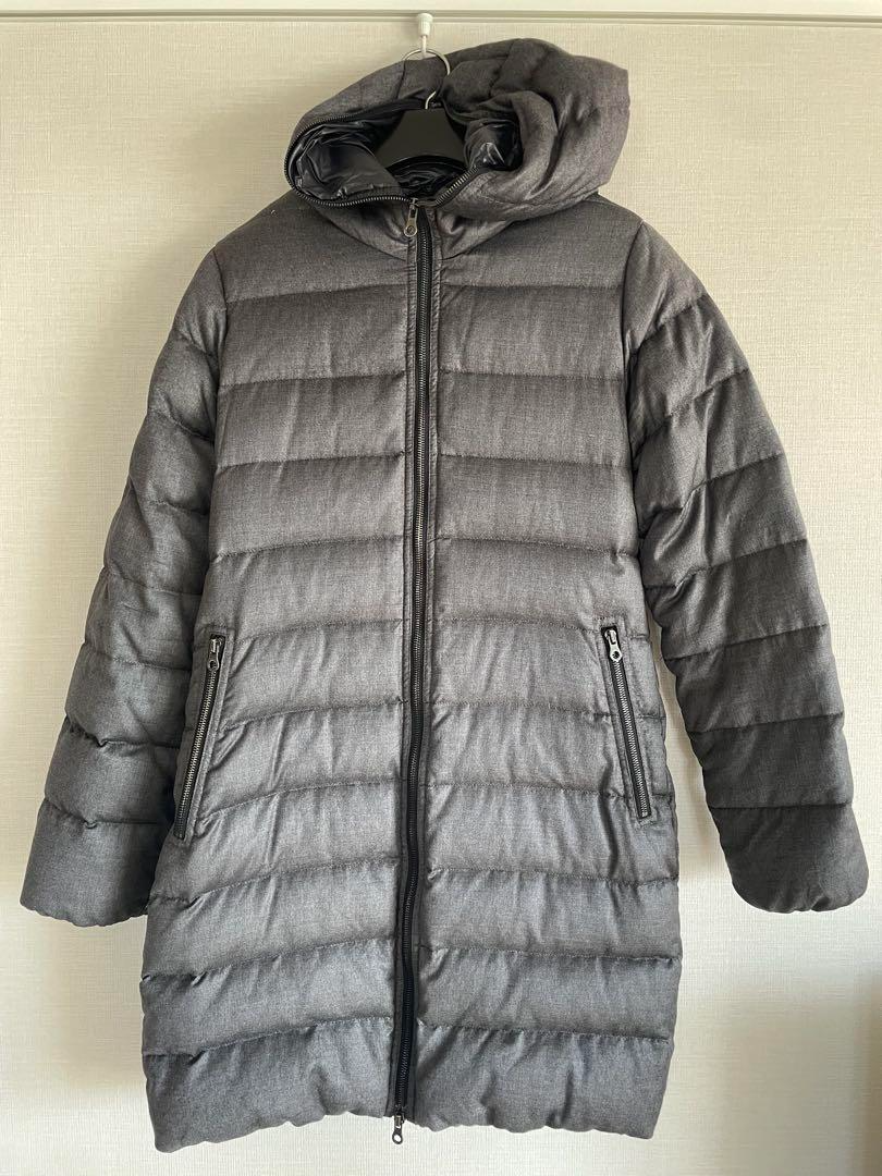 DUVETICA ACE Women's Down Coat WOOL DOWN Gray Size 40