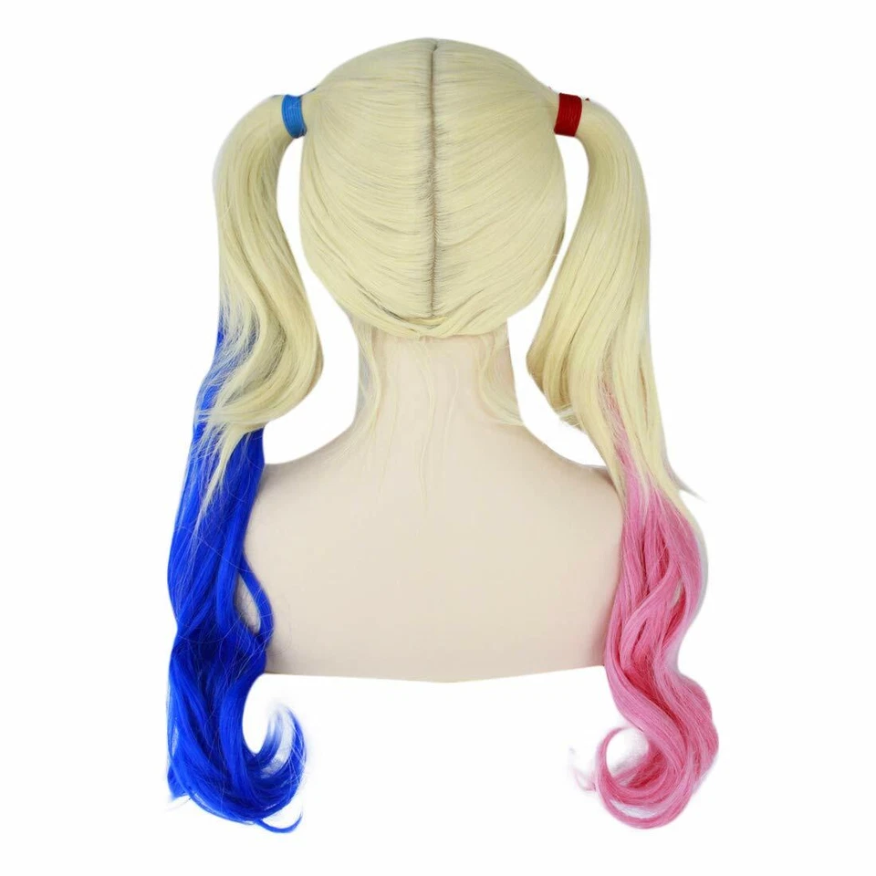 Blue and Pink Heat Resistant Wig Hair Ladies Fashionable Anime Cosplay  - Image 4 of 4