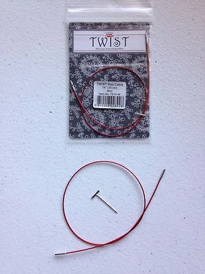 ChiaoGoo MINI TWIST RED Interchangeable Knitting Cables