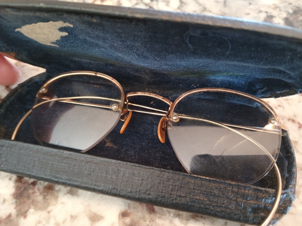 Vintage American Optical Ful-Vue 1/10 12KGF 44 Long Rimless Vintage American Optical Ful-Vue 1/10 12KGF 44 Long Rimless