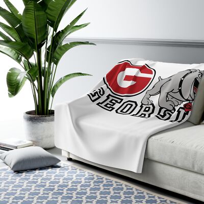 Georgia Bulldogs Sherpa Fleece Blanket