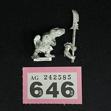 SKAVEN STORMVERMIN METAL OOP HALBERD WARHAMMER AGE OF SIGMAR THE OLD WORLD