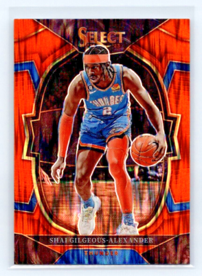 2023 Panini Select #56 Shai Gilgeous-Alexander Orange Flash Prizm
