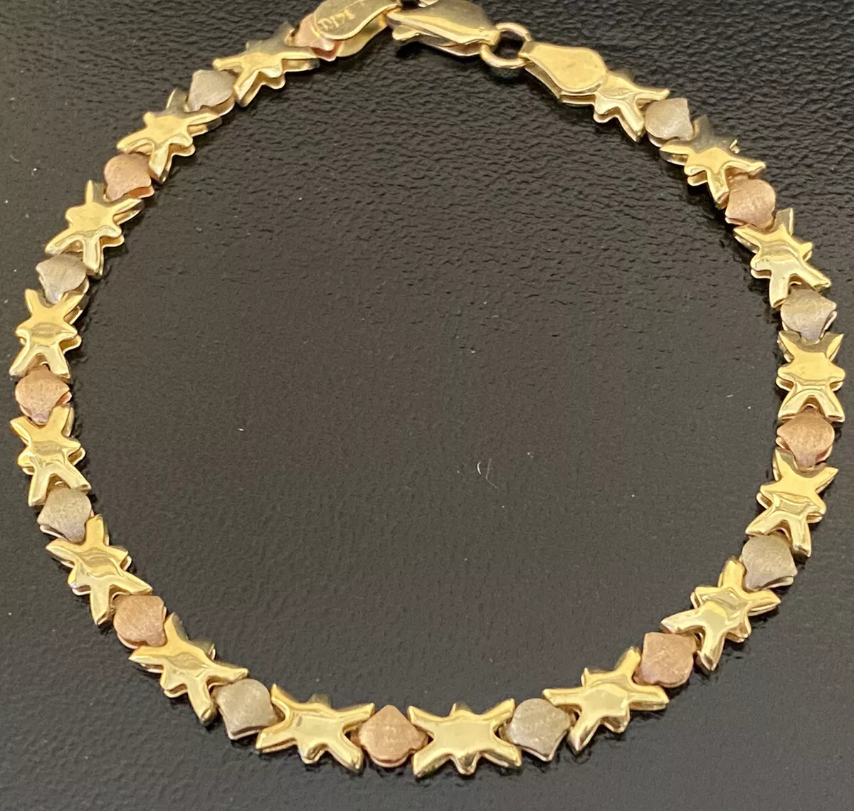 Real gold xoxo sale bracelet