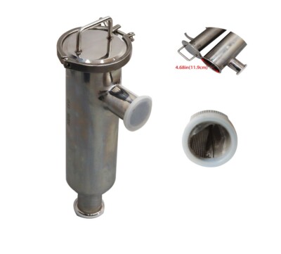 L-Type Tri Clamp Stainless Steel Sanitary Strainer Filter 100 Mesh Screen 2''New